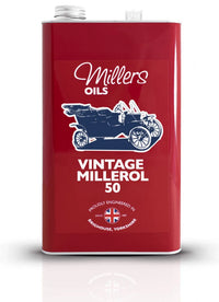 Millers Oils Vintage Millerol 50 – SAE 50 Monograde Non-Detergent Motor Oil – Engine Oil