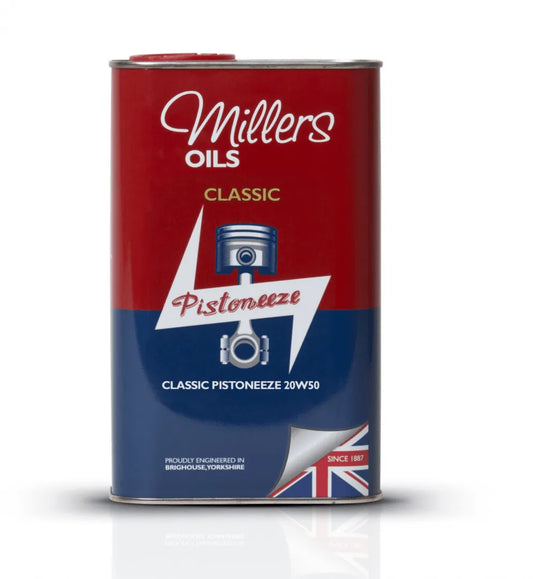 Classic Pistoneeze 20w50 motorolie – Millers Oils