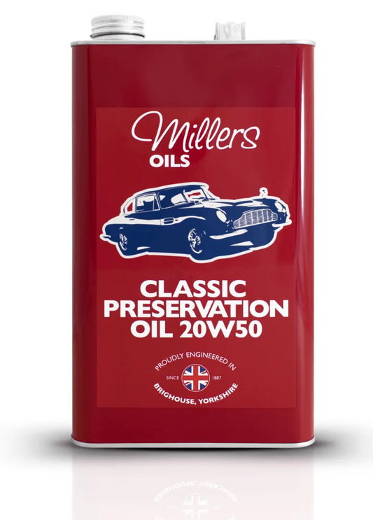 Classic Preservation olie 20w50 Millers Oils – Maintenance & Preparation Oil