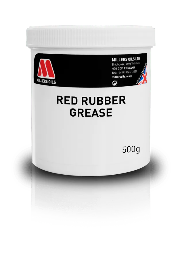 Rood rubbervet Millers Oils – Greases