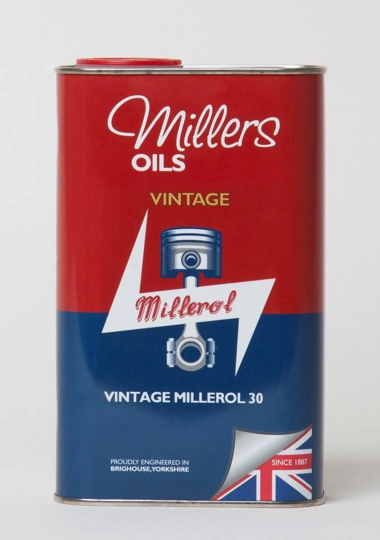 Millers Oils Vintage Millerol 30 – SAE 30 Monograde – Engine Oil