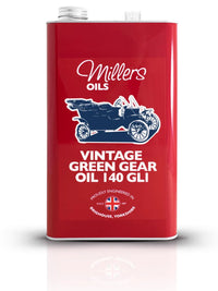 Vintage Green Gear Oil 140 GL1 – Versnellingsbak olie Millers Oils – Transmission Oil